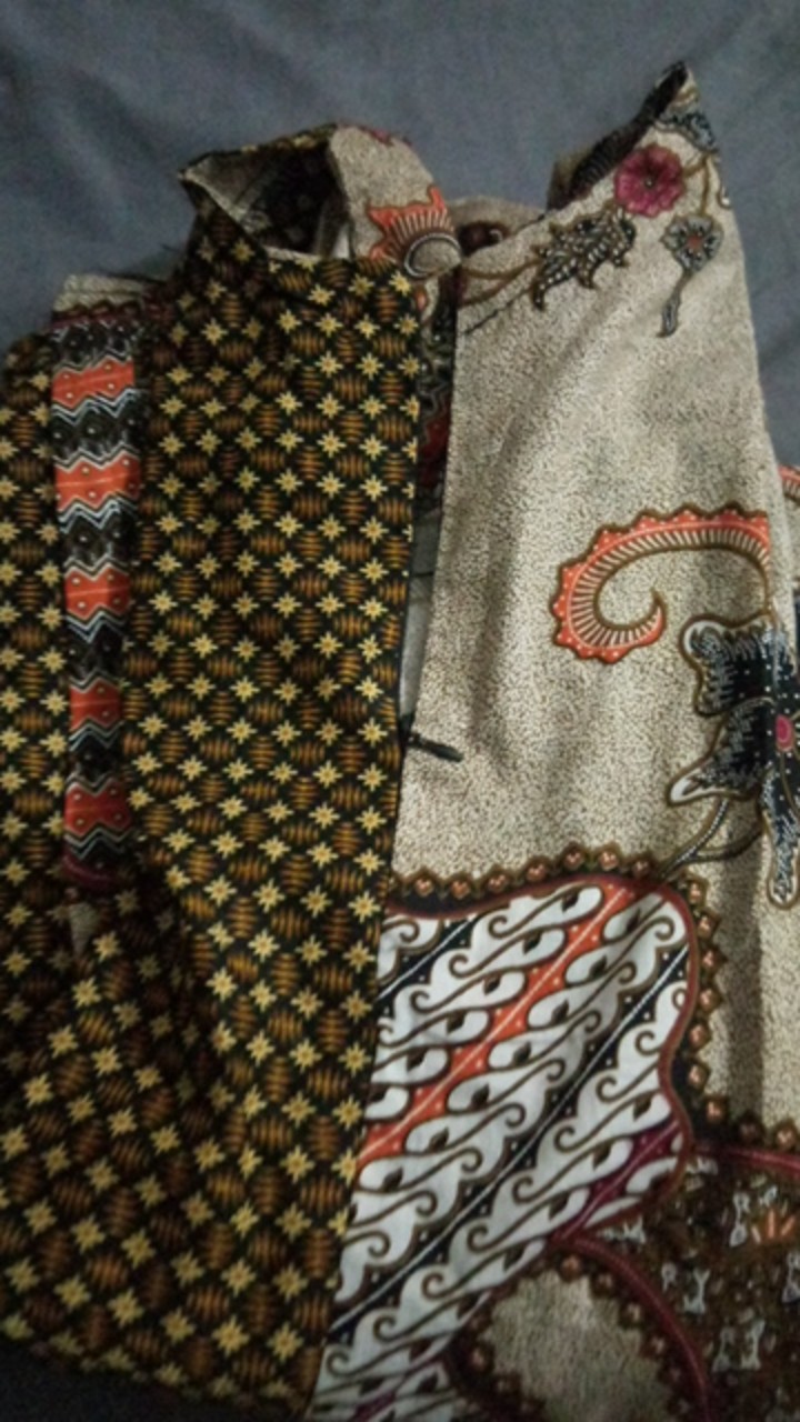 Baju Gamis Batik Wanita - Gamis Batik Jumbo - Gamis Batik Allsize -gamis Syari-batik