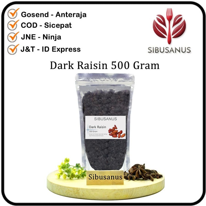 

Jual Dark Raisin 500 Gram - Kismis Hitam 500Gr - Kismis Hitam Tanpa Pemanis