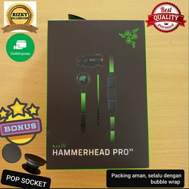 earphone headset gaming razer hammerhead pro v2.0 Original