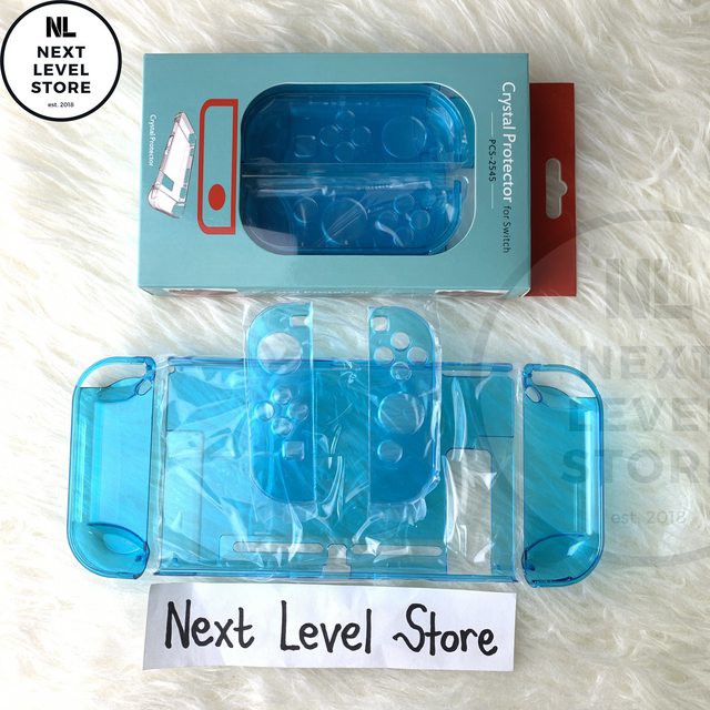 Nintendo Switch Hard Case Full Protection Transparant - Blue