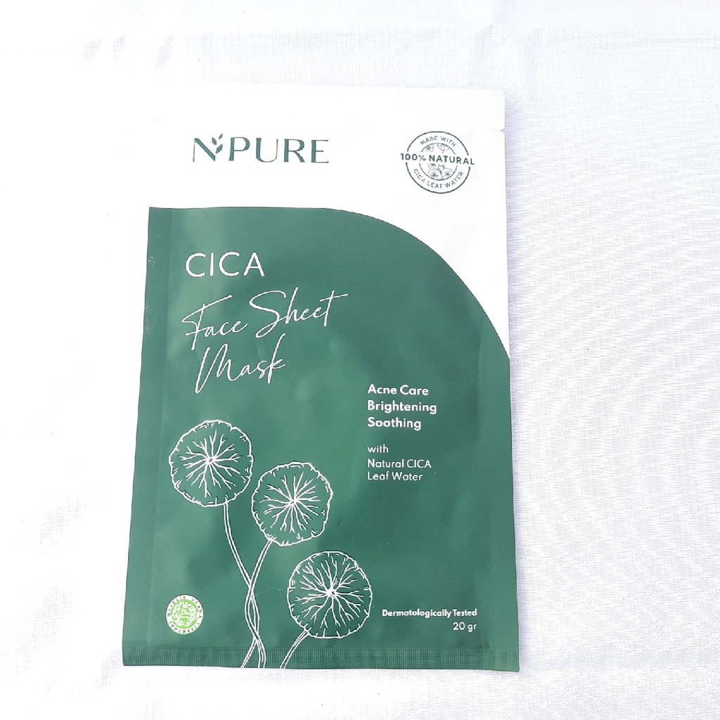 NPURE CICA FACE SHEET MASK