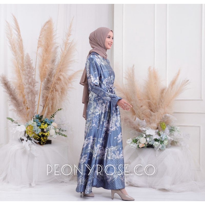 HANA - GAMIS COUPLE IBU ANAK LEBARAN PESTA KONDANGAN SILK MEWAH TERBARU