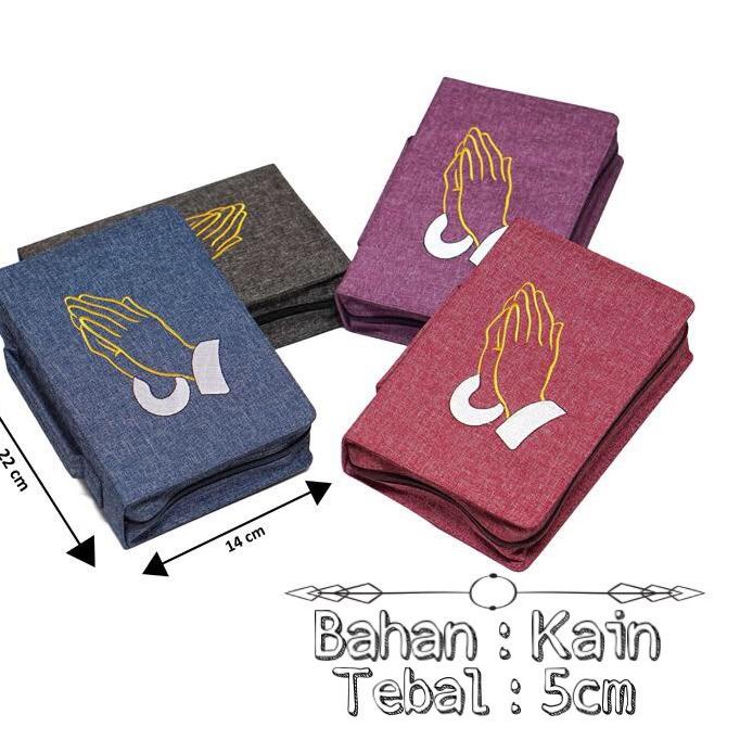 

[PROMO 7PG86] Sampul Alkitab + Tas Cover Sampul Kidung Jemaat Sedang Bahan Kain - Tangan Berdoa Dijual Murah