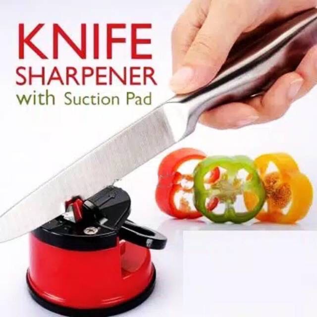 WJ849 Asahan Pisau Dan Gunting Serbaguna Knife Sharpener With Sunction Pad