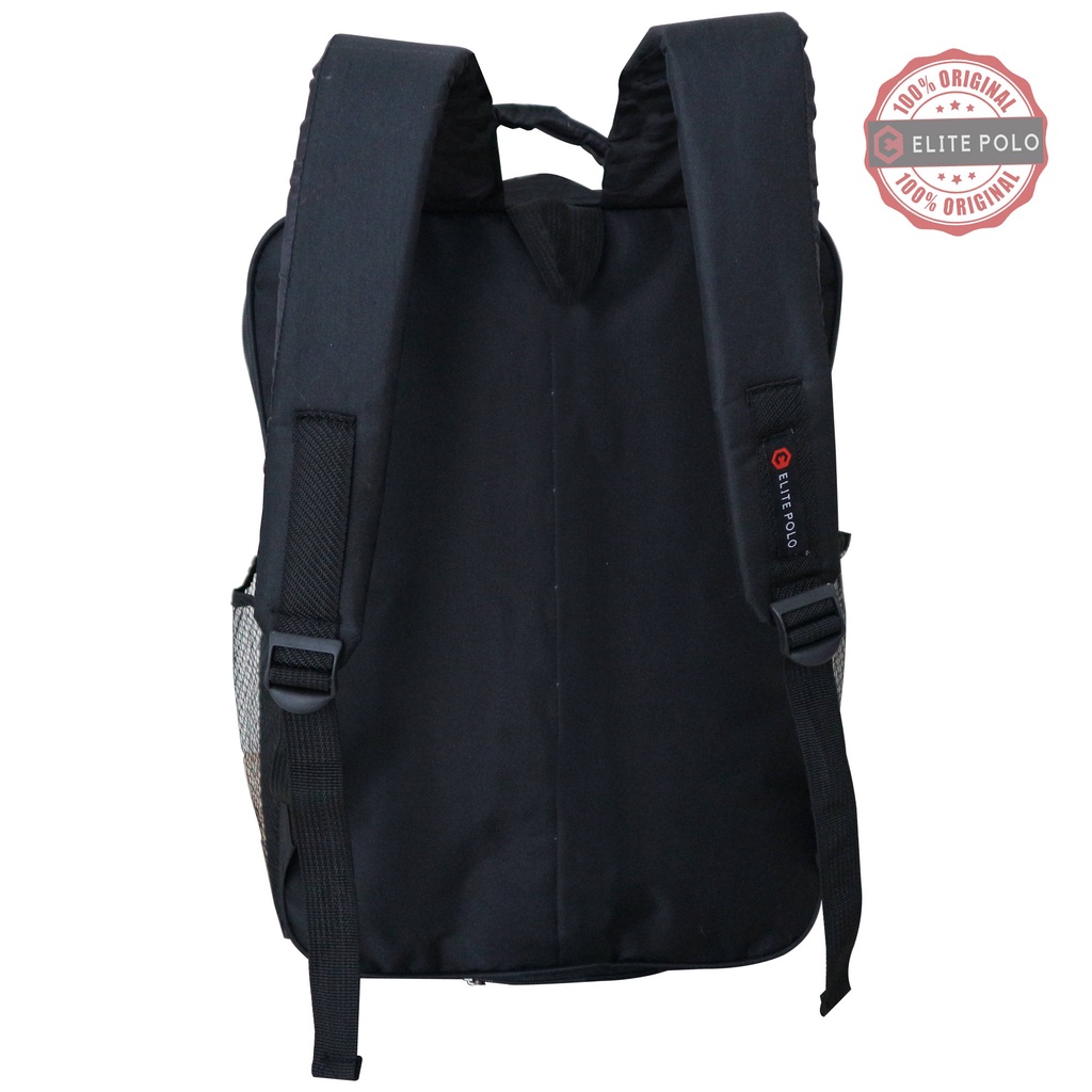 Tas Elite Polo Model Kekinian Backpack Gendong Cowok SD SMP Keren Bagus Ransel Laki-Laki Awet Murah