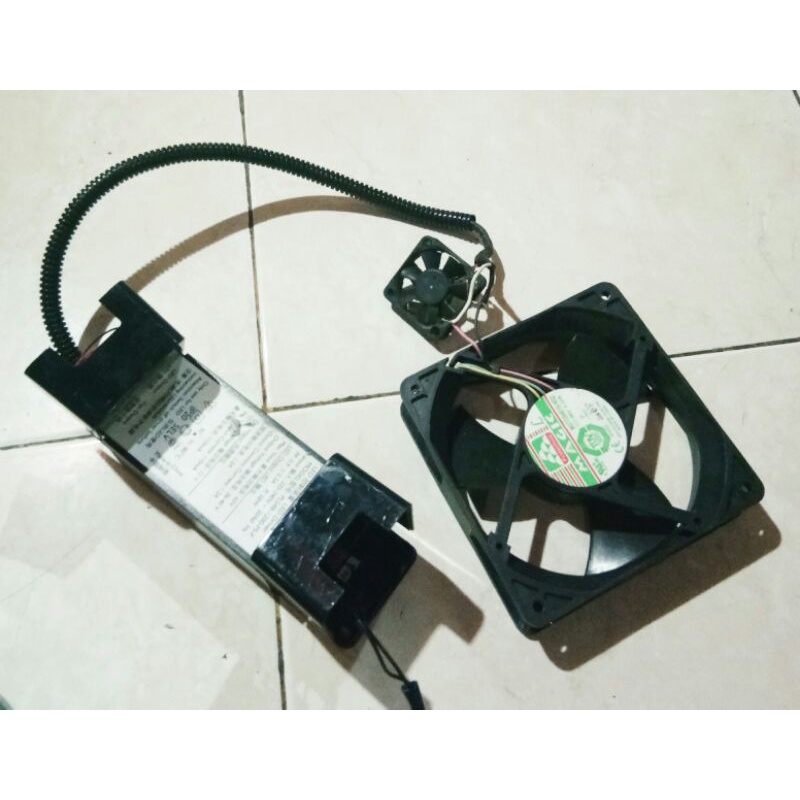 SATU SET KIPAS FAN BEARING 48VDC 12CM PLES ADAPTOR DRIVER LED PHILIPS