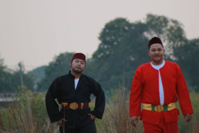 Baju Pangsi dewasa lengkap setelan sabuk dan peci / Baju Betawi