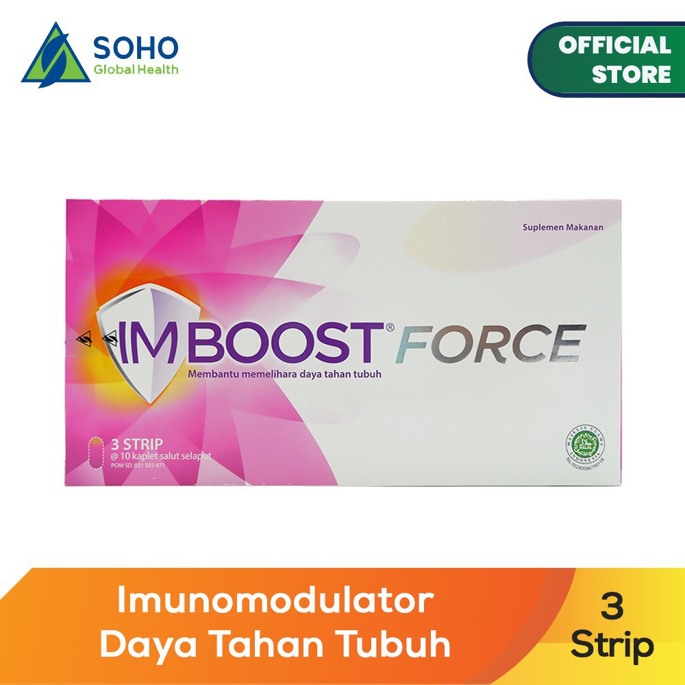 Imboost Force Suplemen Daya Tahan Tubuh  - 3 Strip 10 @Tablet / 1 strip