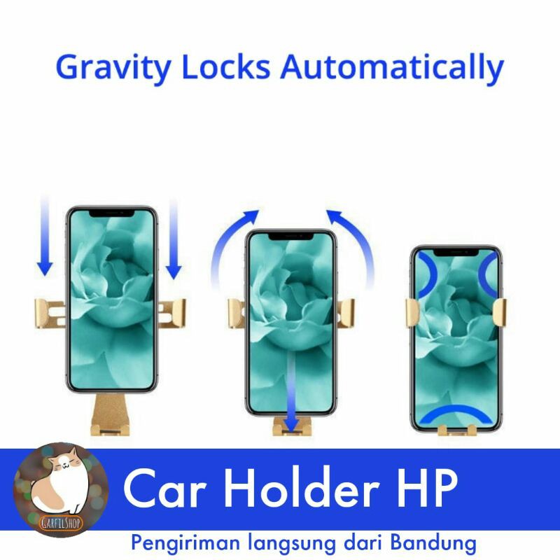 Car holder handphone holder hp mobil gravity car holder in air vent