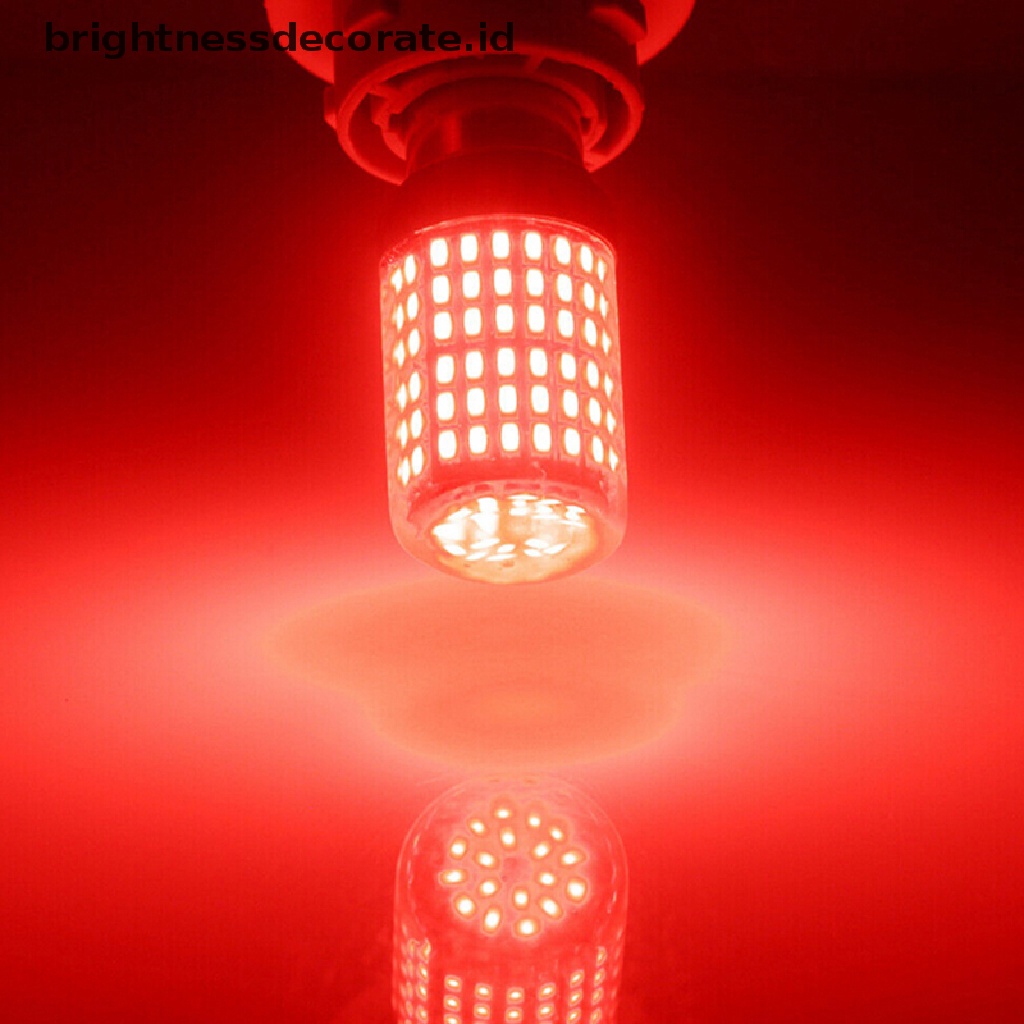 1pc Lampu Rem Canbus 1157 Led 3014 144-smd Warna Merah Untuk Mobil