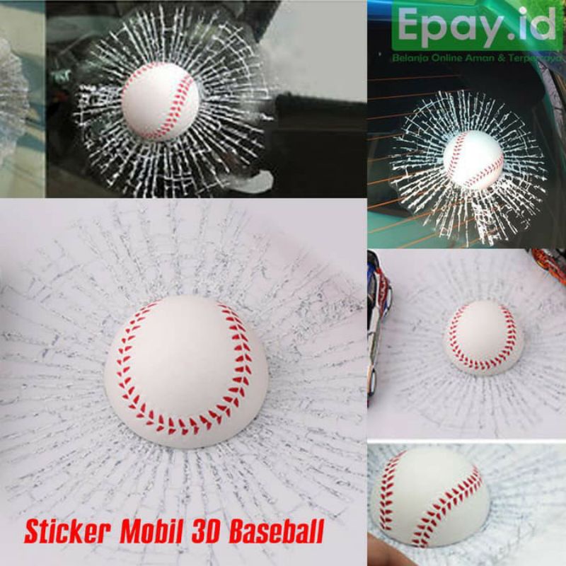 Sticker Bola 3D kaca mobil