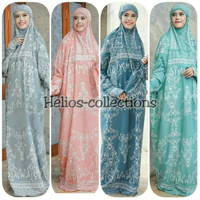 Mukena azmaraa langsung/mukena hadromaut/bahan katun rayon/mukena adem langsungan/mukena blus