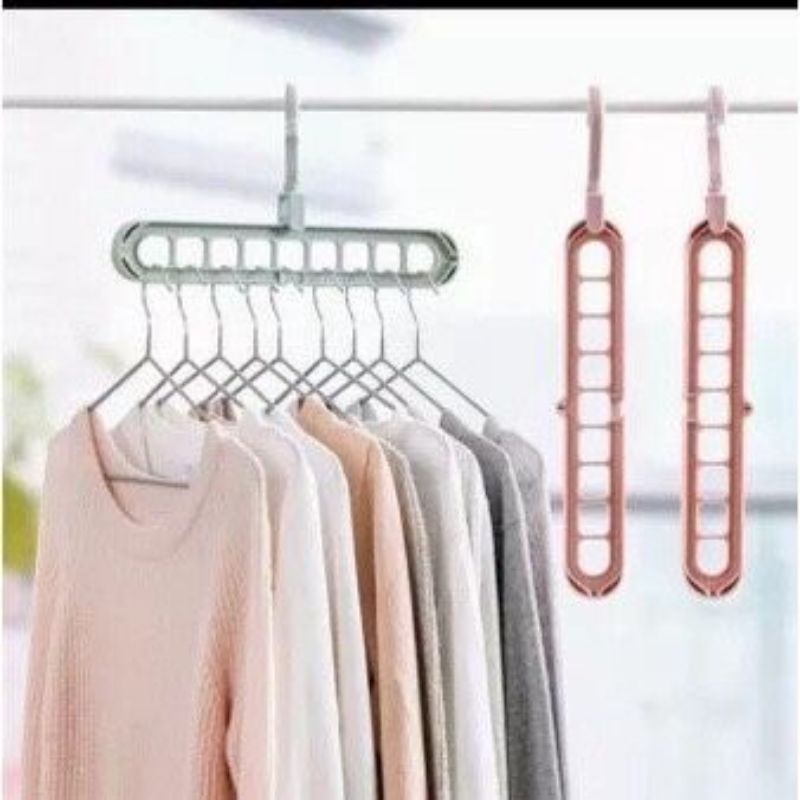 gantungan baju 9 in 1 magic hanger gantungan baju