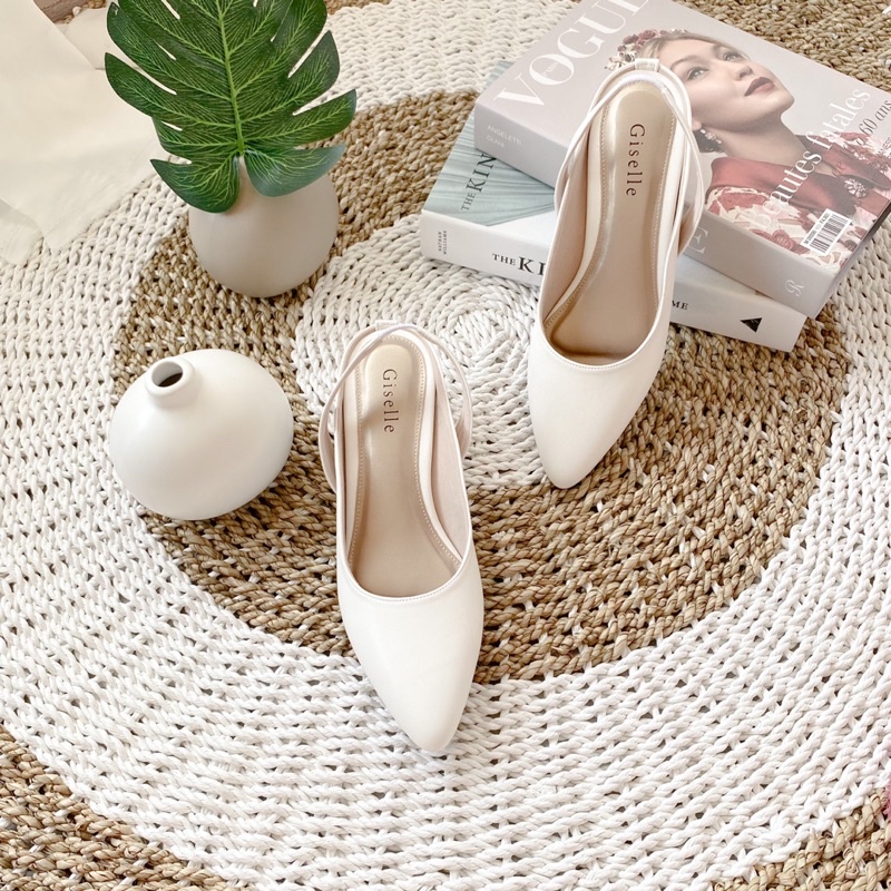 Giselle Colls - Evelyn Slingback Heels Wanita 5 cm-6