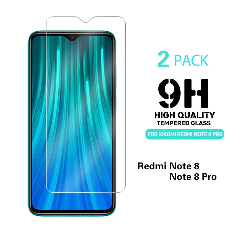 2Pcs Pelindung Layar Tempered Glass 9H untuk Xiaomi Redmi Note 8 / Note 8 Pro