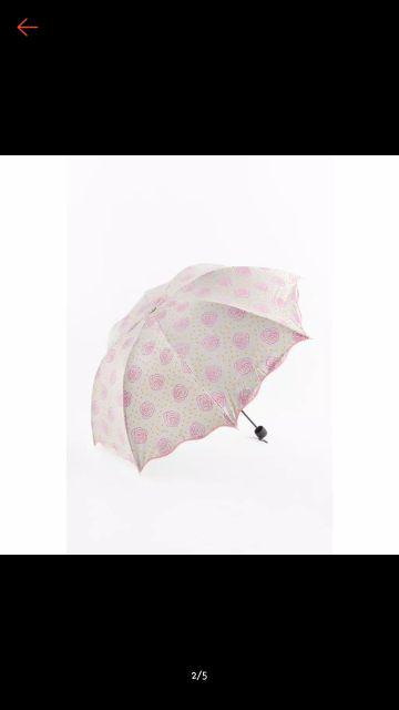 Ombotak Payung Lipat Loko Rose. Mawar Motif Fashion Mewah Cantik Teduh