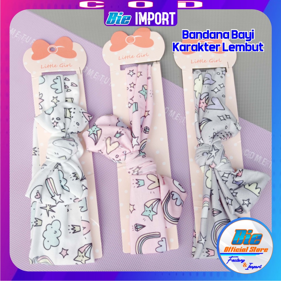 Bandana Anak Balita Karakter Impor Best Seller