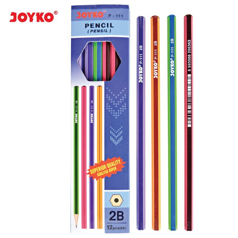 (12pc) pensil Joyko 2B / pensil 2B/2B pencil-P-111