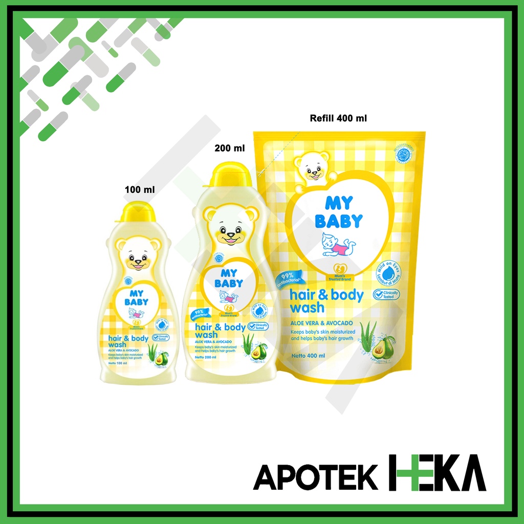 My Baby Hair &amp; Body Wash - Aloe Vera &amp; Avocado 2in1 Sabun Sampo Bayi (SEMARANG)