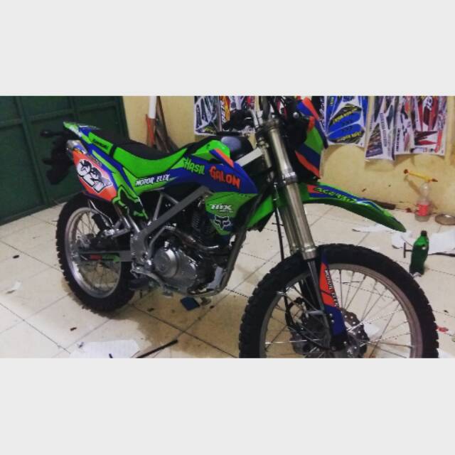 Decal klx bf 150 Hijau