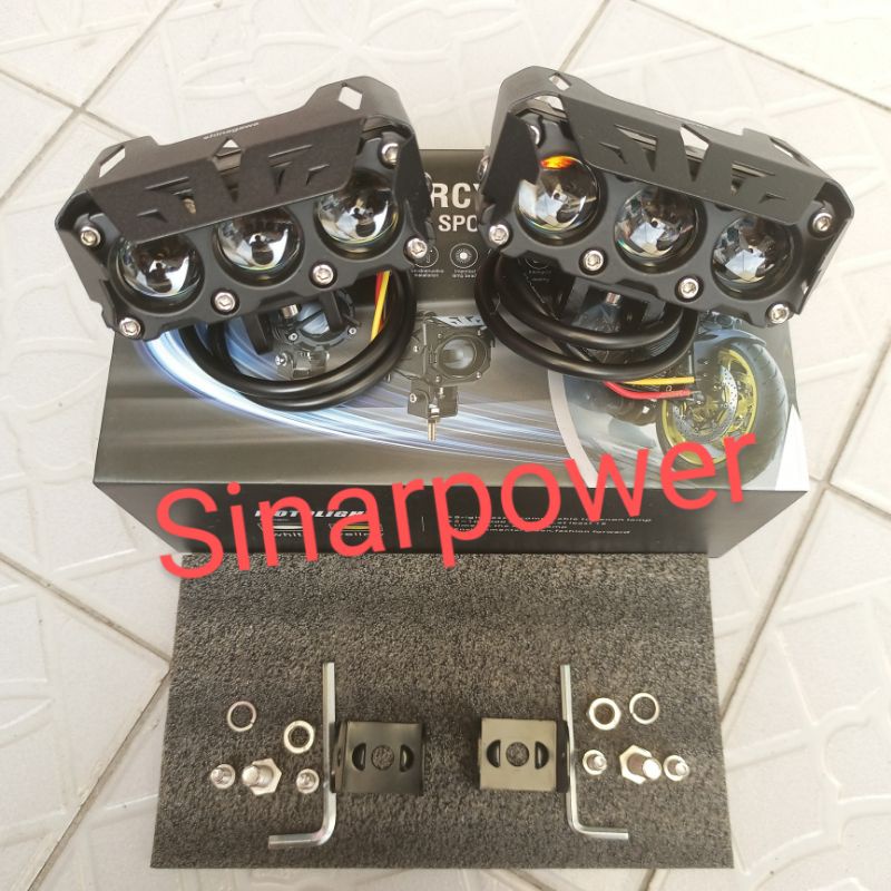 Lampu Laser SQL 3 Mata Led 60Watt -Lampu Tembak SQL 3 Mata Shinagawa