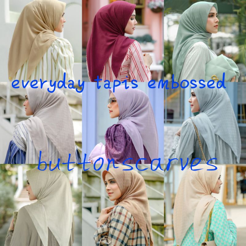 ready everyday tapis embossed Buttonscarves tapis embos bs tapis embos buttonscarves