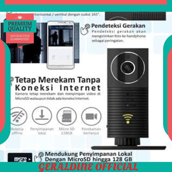 TERBAIK Kamera CCTV Clever Dog PANORAMA + microSD 32GB Sandisk Wireless Camera