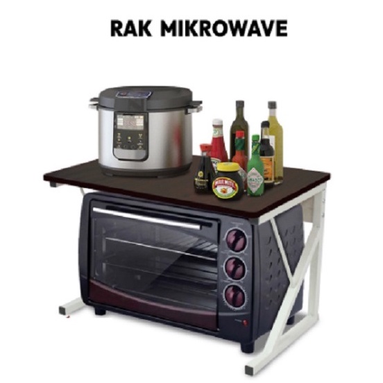 Living Mart Rak Microwave Dudukan Kayu Microwave Oven Rak Dapur  Stativ 1 / 44021