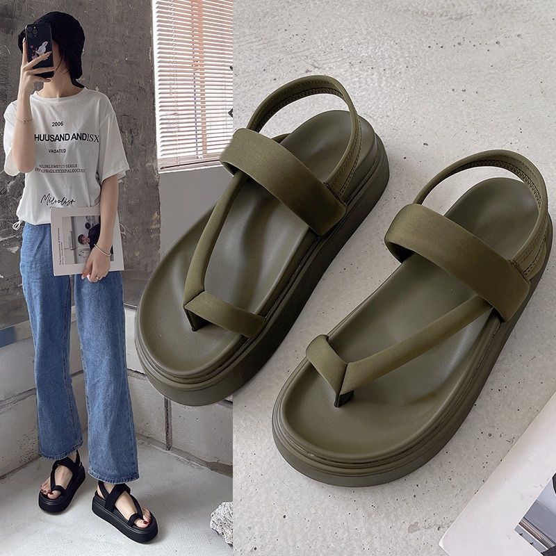 MYSTYLE Lucy Korea Design Sandal Flat Fashion Wanita Import