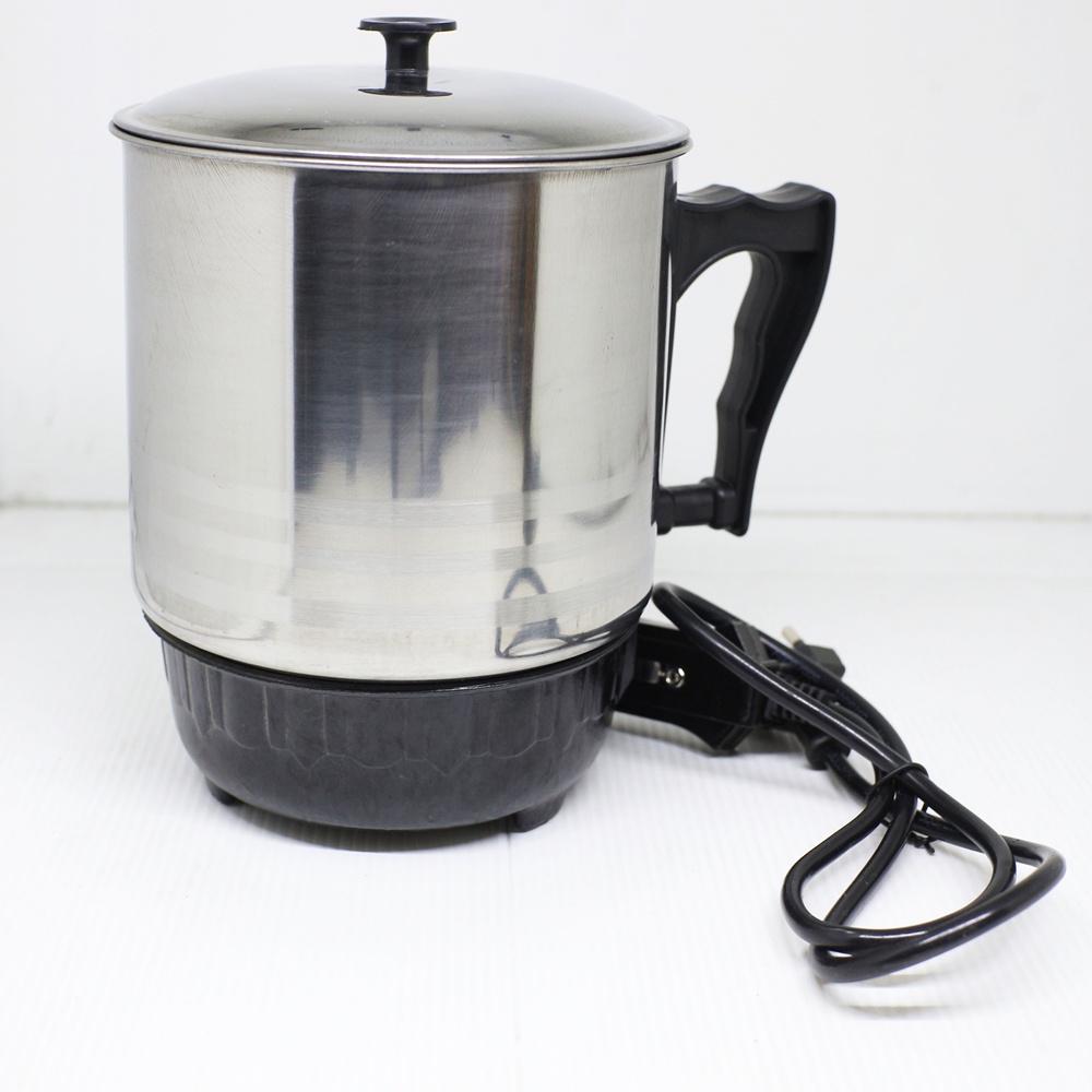 Teko Pemanas Air Mug Listrik  11 cm/ Panci Listrik Heating Cup Stainless Steel