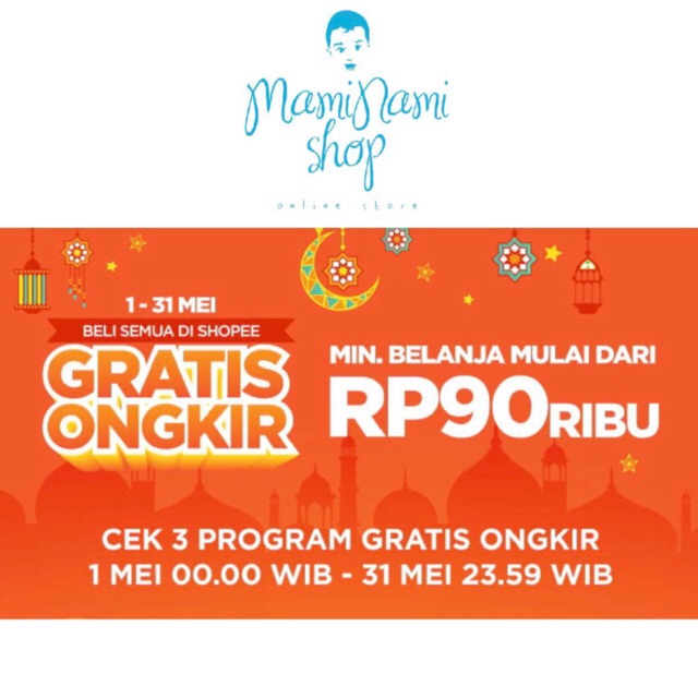 

INFO PROMO GRATIS ONGKIR s.d 31 MEI 18!!