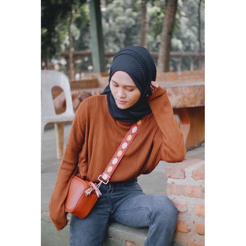 tali tas strap bag fleuri red Piica Bali