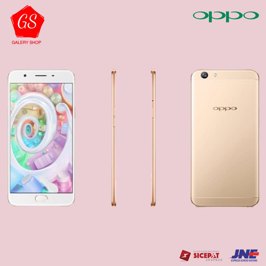 OPPO F1S RAM 4GB/64GB - 4GB/32GB GOLD GARANSI 1 THN (FREE KUOTA SMARTFREN)