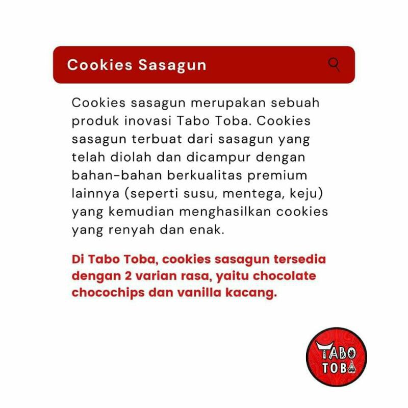 

Cemilan Khas Toba. Cookies sasagun tabo toba