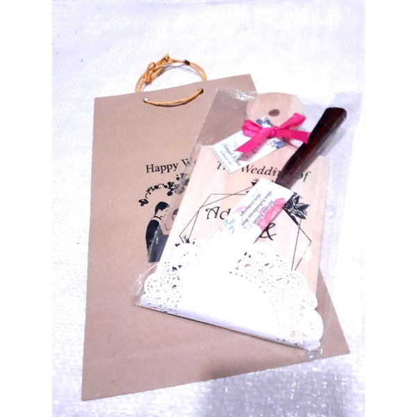 souvenir pernikahan paket talenan pisau