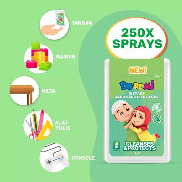 Doremi Nussa Instant Hand Sanitizer Spray 18 ml