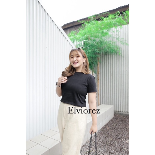 Kaos Crop Top Kaos Crop Tee Kaos crop korea