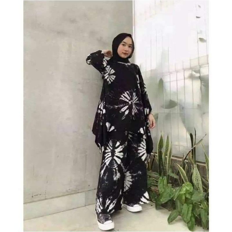 Setelan cp ONE SET SHIBORI || setelan batik kekinian