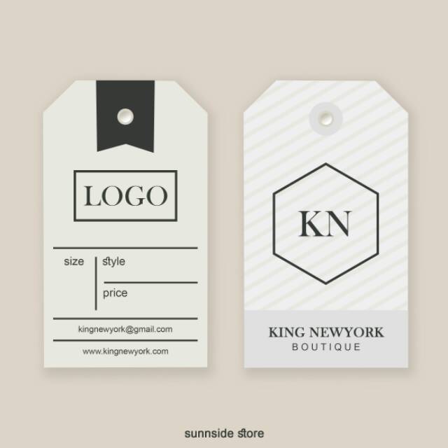 

Hangtag free desain kertas ivory