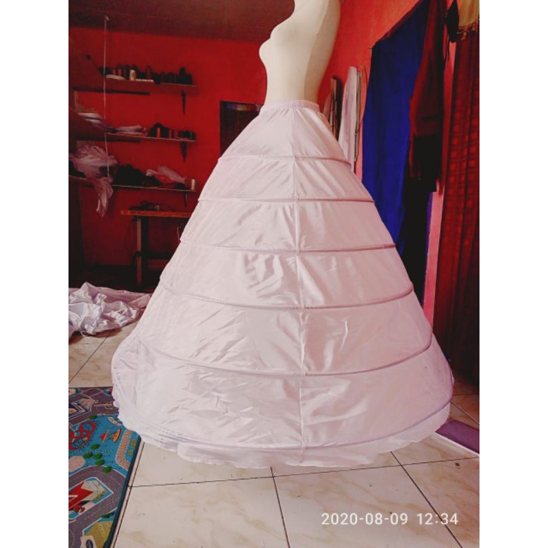 Petticoat Ring 6 Petikot Rok Dalam Pengembang Gaun Pengantin Wedding Dress gaunpengantin weddingdress