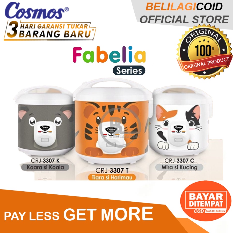 Cosmos Rice Cooker CRJ 3307 / Megicom Cosmos CRJ-3307 / Magic Com Cosmos CRJ3307