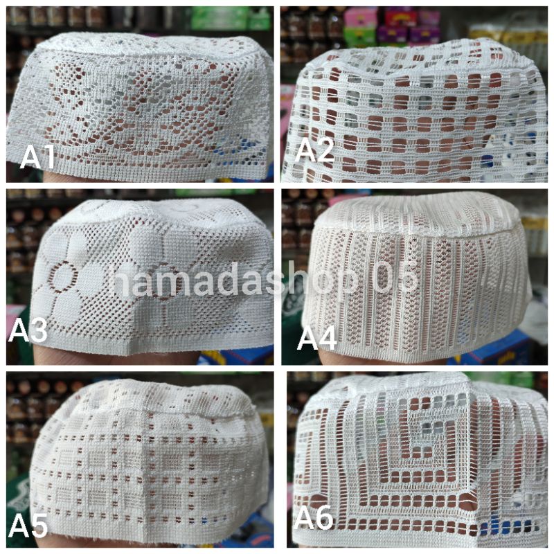 Peci Jaring Lulu Al Bukhari murah min pembelian 1 lusin , Kopiah Jaring tipis habaib