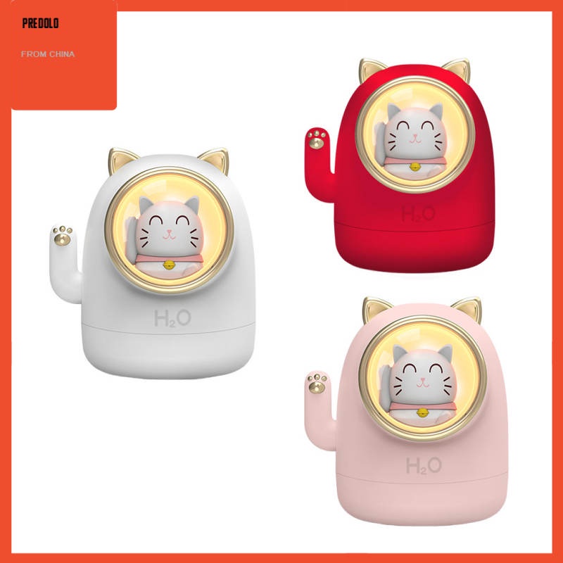 Air Humidifier Aroma Kapasitas Besar Desain Lucky Cat Untuk Travel