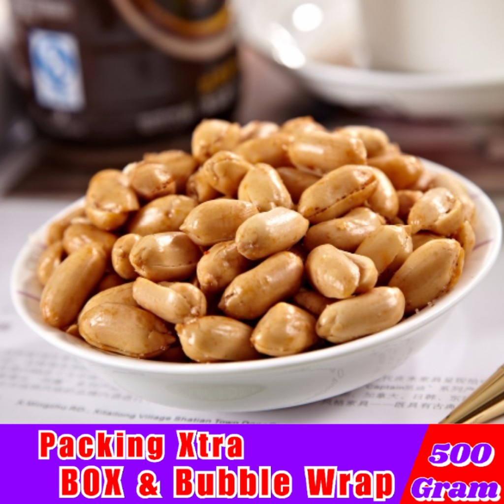 

Kacang Goreng 500gr Lengkap Dengan Taburan Bawang Goreng - Hufaida Snack makanan ringan