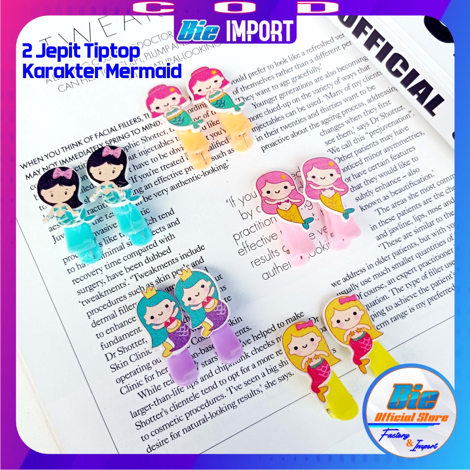 isi 2 Pcs Jepit Rambut Anak Queen Impor Best Seller