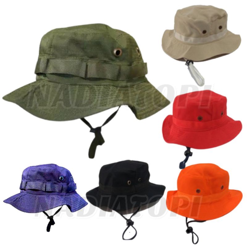 Jual Topi RIMBA Jungle Good Quality Variasi Model bahan ripstop (ready ...