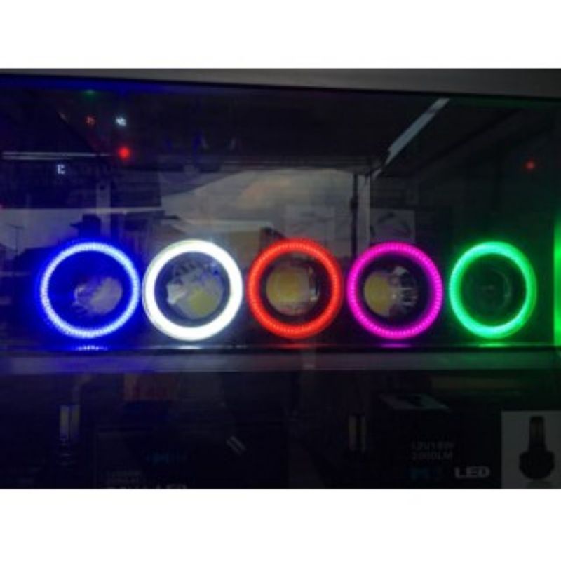 LED foglamp angel eyes 89mm