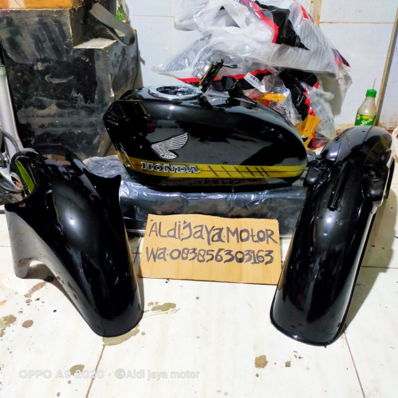 tangki cb body set cb Airbrush pakek tutup ninja anti karat sudah disilin resin dalam tangkinya peng