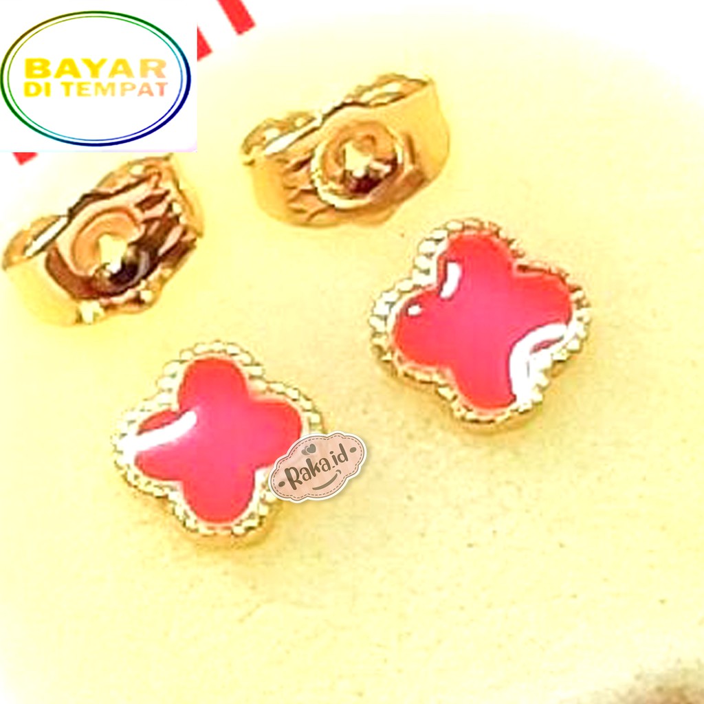 Anting Tusuk Motif Bunga Gaya untuk Wanita 337