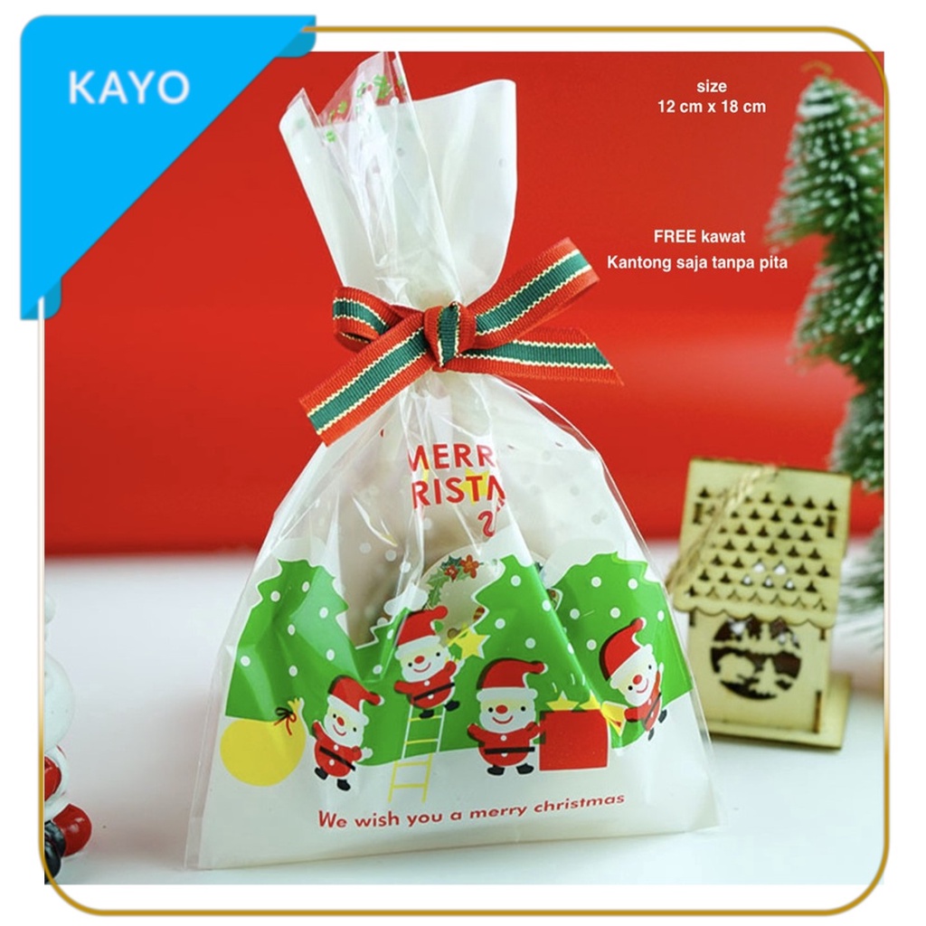 

plastik motif natal, plastik snak natal plastik natal gift set x'mas